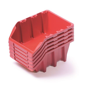 Prosperplast Plastové boxy 198x118x84mm Red 5ks