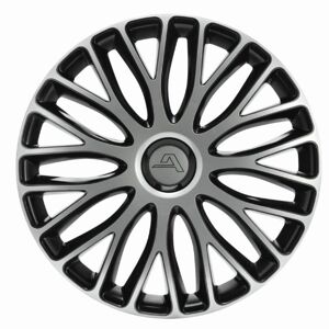Puklice Alcar Milano Strieborno čierné Priemer:16"