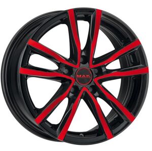 Mak MILANO farba: BLACK AND RED 7x17 5x114.3 ET35 BLACK AND RED