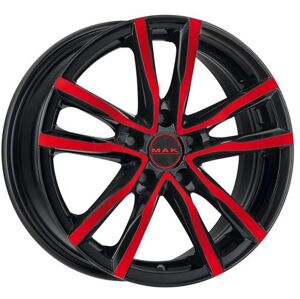 Mak MILANO4 farba: BLACK AND RED 5.5 15 4x100 ET42