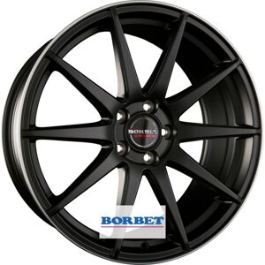 Borbet GTX - black rim polished matt 10 20 5x112 ET40